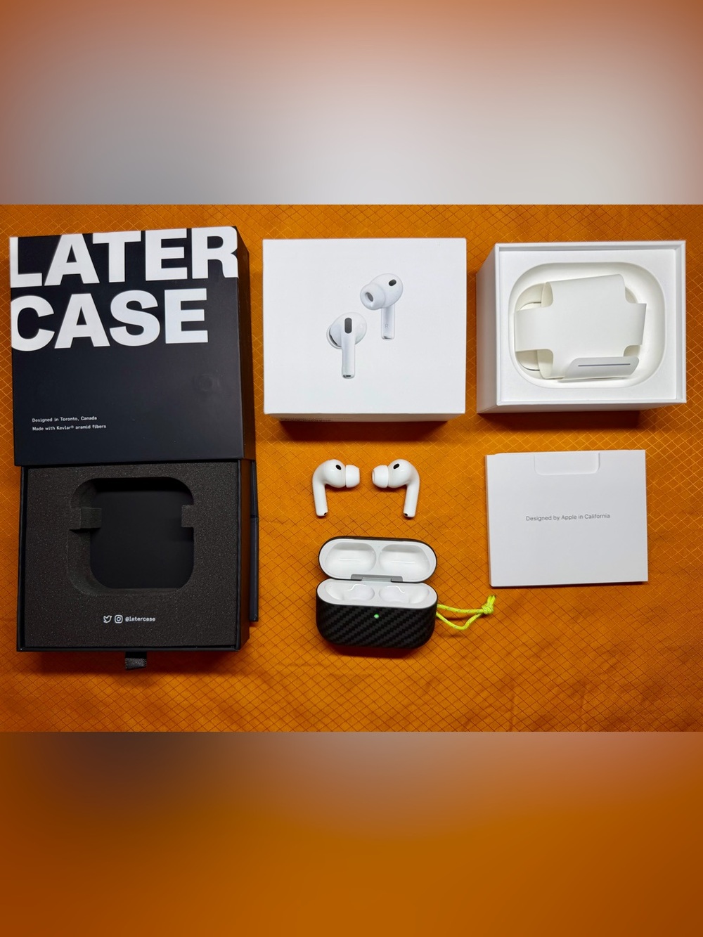 AirPods Pro 3 with Latercase Carbon Case
